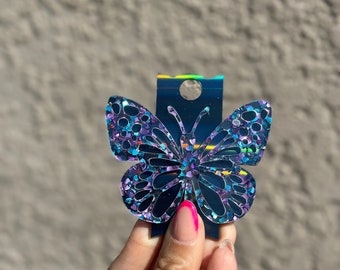 Butterfly Personalized Tumbler Plate Girly tumbler Name Tag  Accessories Chroma Name Tumbler Tag  H2.0 tumble Name Plates Gifts for mom
