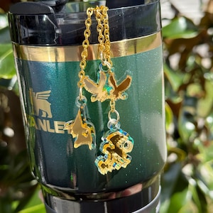 Witch name plate tumbler Quencher WitchAccessory charms tumbler Wicked charms tumbler name plate   nametag insipred Accessory