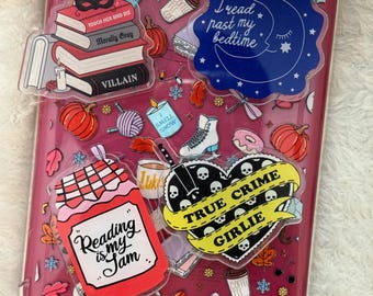 Support pour Kindle Grips Support pour téléphone portable Kobo Grips, cadeau pour amoureux des livres Support pour téléphone portable pour amoureux des livres