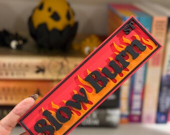 Library Street Sign Self Standing Bookshelf Sign Personalized Color 3D Printed Bookish Decor for  Book Lover Gift  Reader Gift