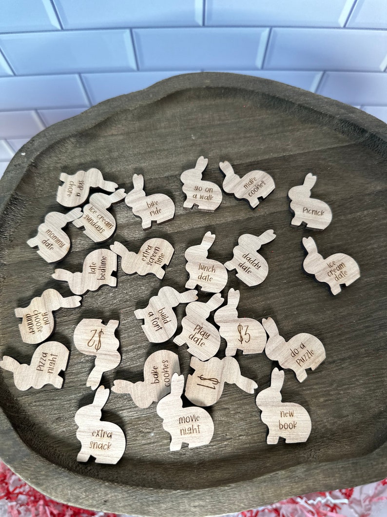 Reward Chart Tokens Kids Chore Tokens Good Behaviortokens Easter Basket ...