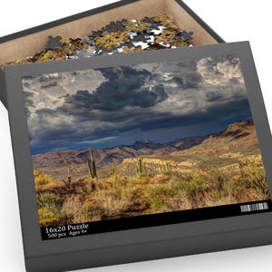 WESTERN SCENIC Puzzle (120, 252, 500 Piece) Fun Family Activity Relaxing Hobby Challenge Your Brain