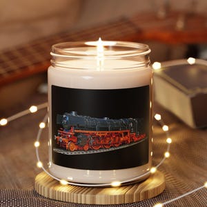 BIG BOY Locomotive train enthusiast Candle 9oz  Western Aromatherapy Candle Gift for Train Enthusiasts Old West Candle Birthday Gift
