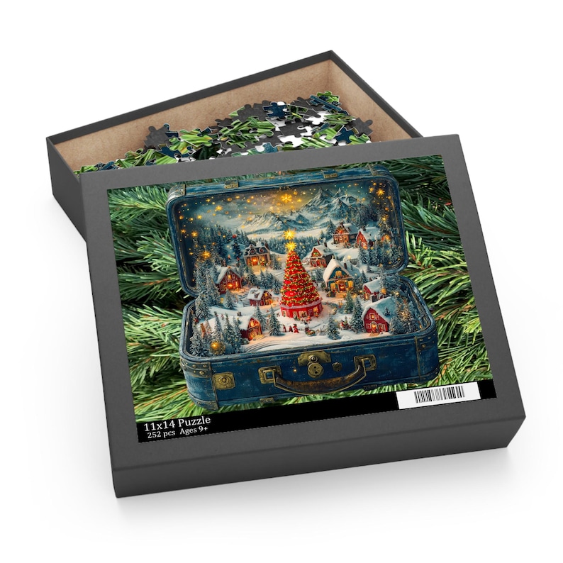 CHRISTMAS LUNCH BOX Village Puzzle 120 252 500 Piece Christmas Jigsaw Winter Family Fun image 6
