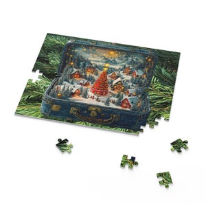CHRISTMAS LUNCH BOX Village Puzzle 120 252 500 Piece Christmas Jigsaw Winter Family Fun image 7