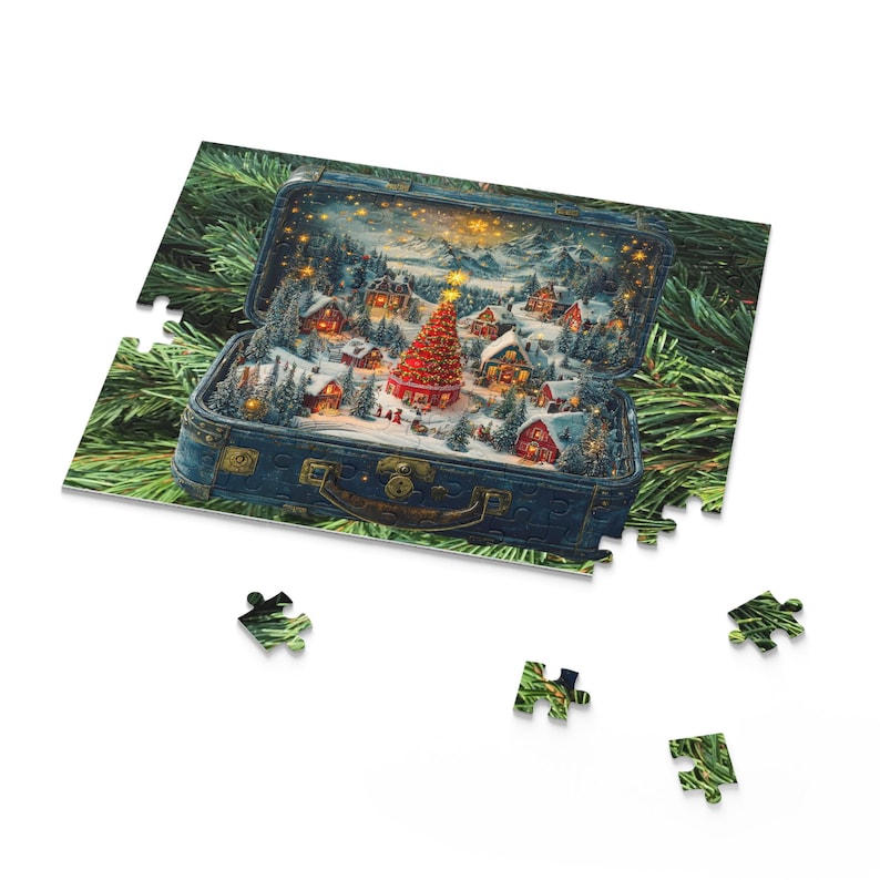 CHRISTMAS LUNCH BOX Village Puzzle 120 252 500 Piece Christmas Jigsaw Winter Family Fun image 7