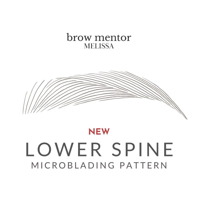 Easy Microblading Patterns Stepbystep Middle Upper and Etsy