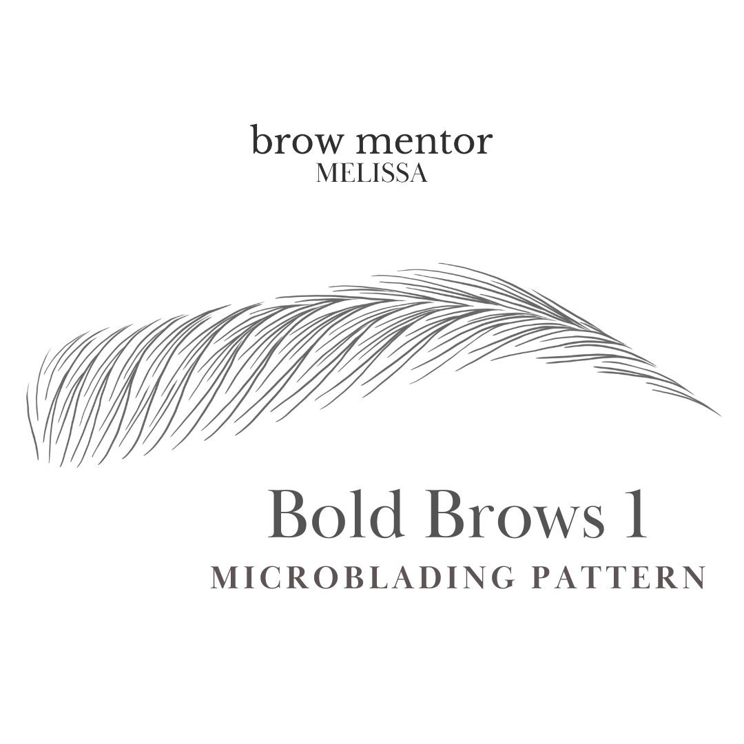 Bold Brows 1 Step-by-step Microblading Pattern Microblading Stroke