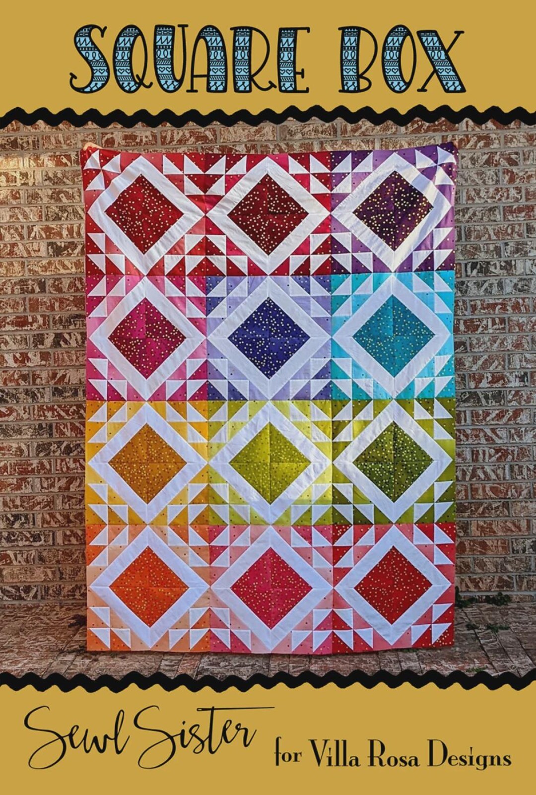Square Box Quilt Pattern - Etsy