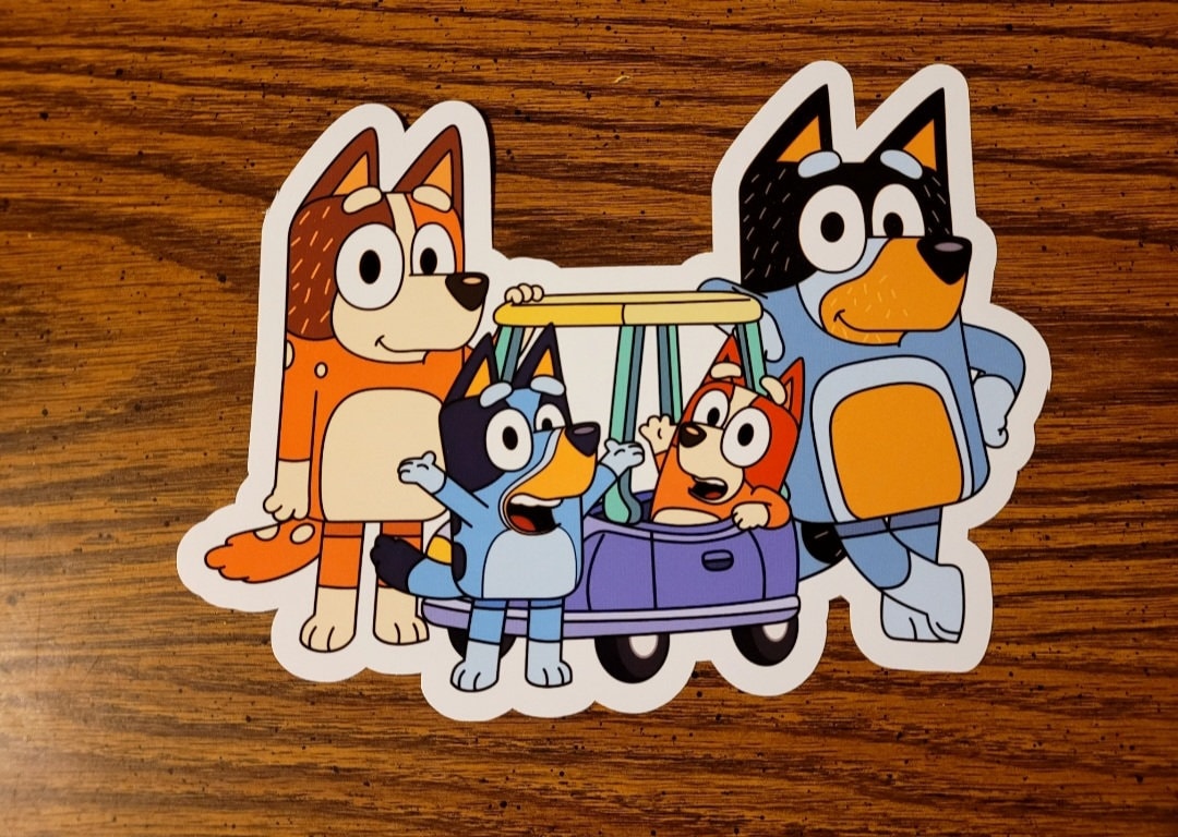 Bluey Family Wall Decals Etsy