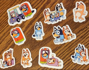 Bluey stickers 10 pack
