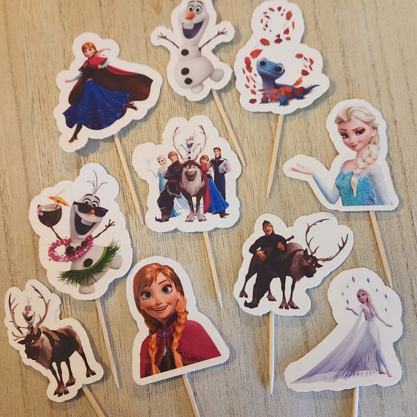 Frozen Cupcake Toppers Etsy