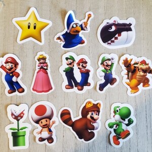 Super Mario Brothers stickers (12 pack)