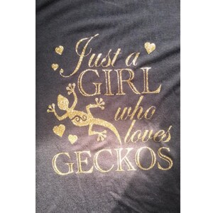 Just A Girl Who Loves Geckos SVG Digitale Datei