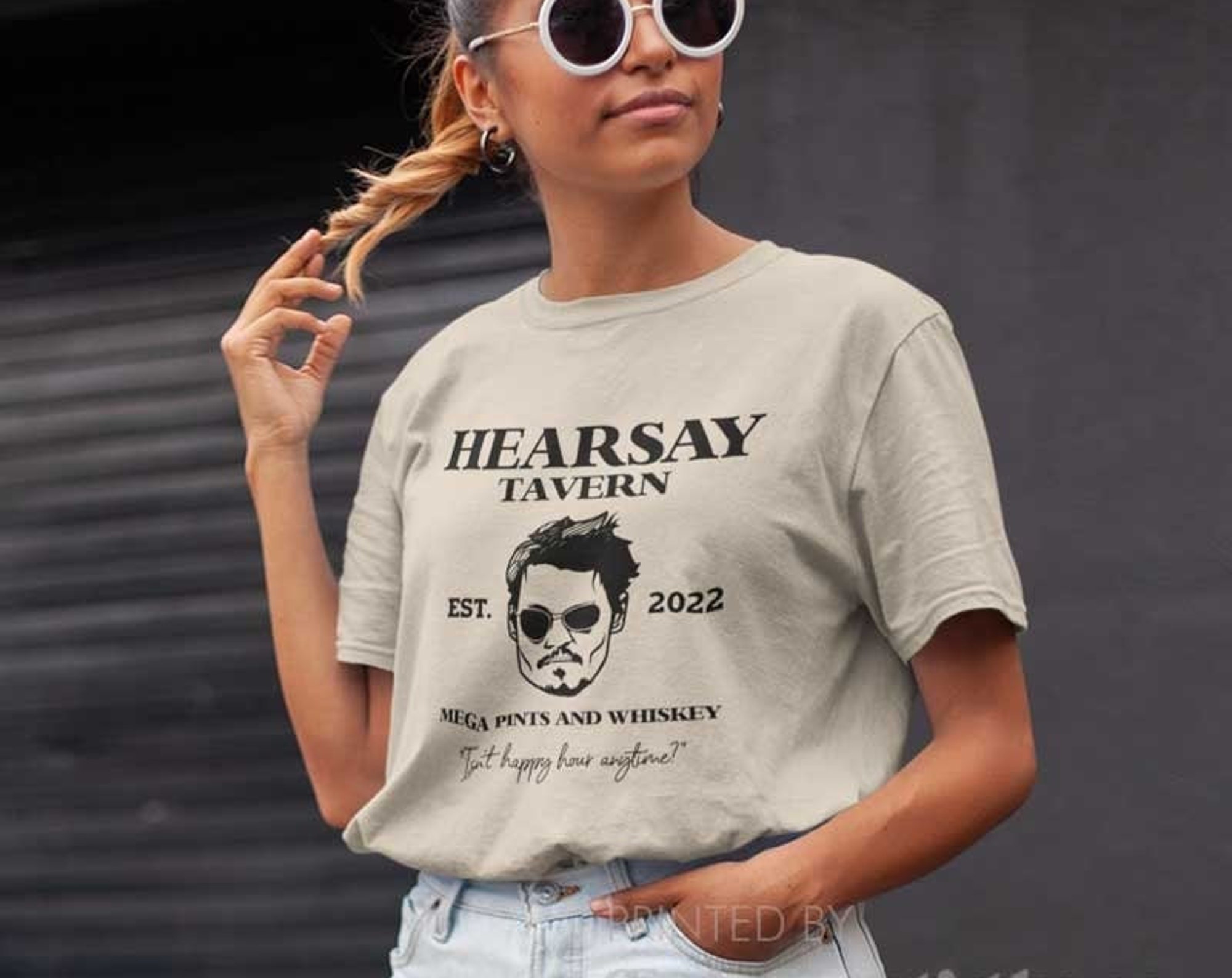 Discover Johnny Depp shirt Hearsay Tavern Shirt Mega Pint Shirt