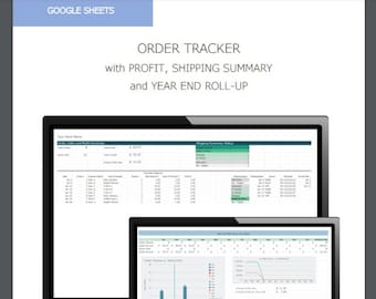 Order and Sales Tracker Spreadsheet, Order Tracker Google Sheets, Small Business Spreadsheet, Business Tracker, Monthly Order Tracker