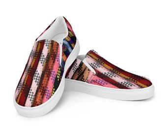 Back to School! Women’s slip-on canvas vans style shoes, vans custom, women's slip-on fashion