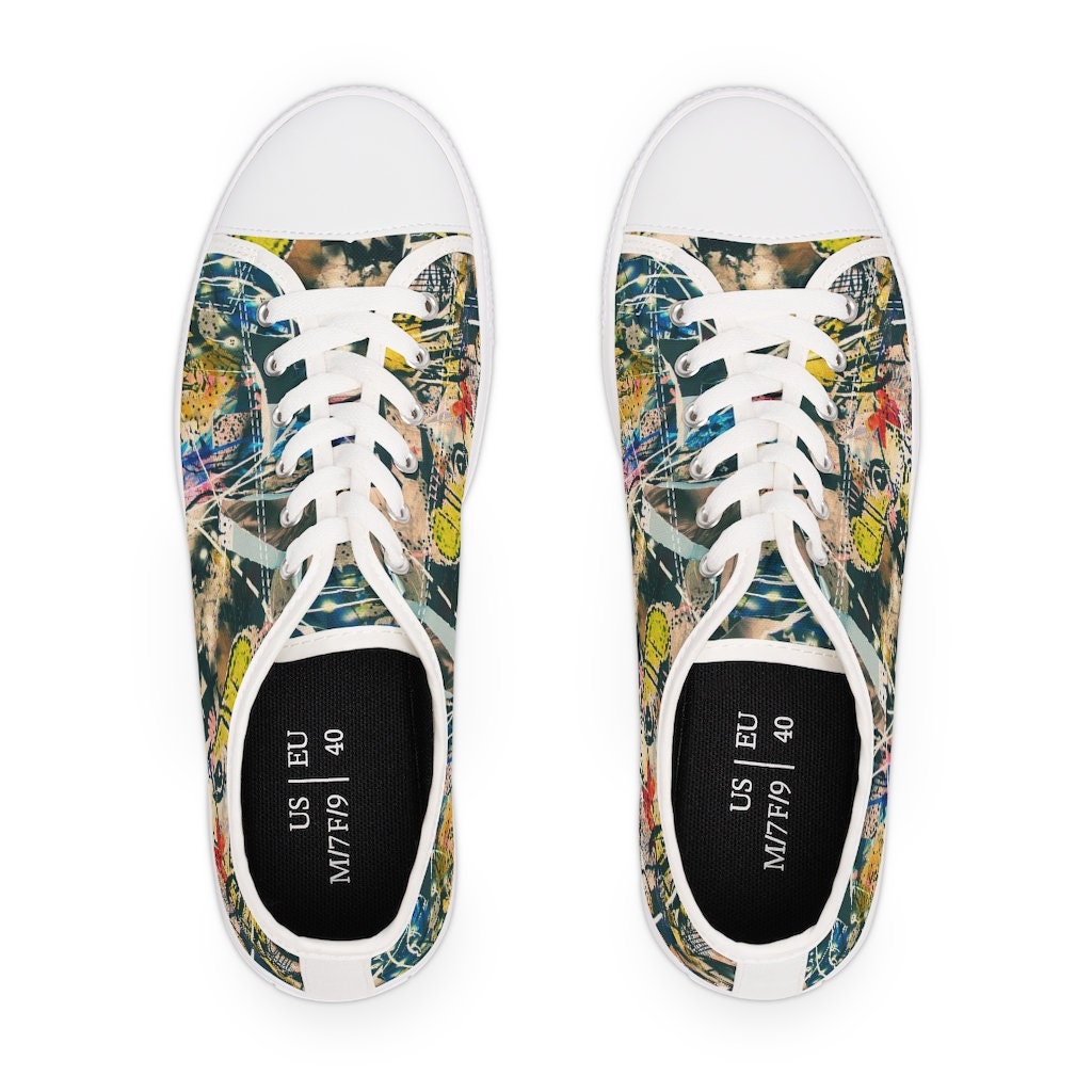 国内で当店のみ ADC - Graffiti Canvas Platform Sneakers ADC丨Graffiti Canvas Platform Sneakers