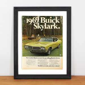 1969 Buick Skylark Magazine Ad print - American Car Decor