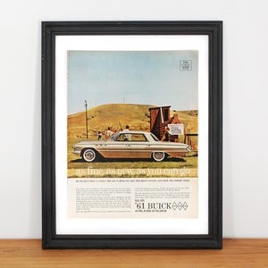 61 Buick Magazine Ad Print - Classic Car Photo Decor