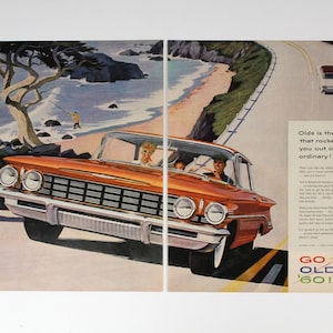 1960 Oldsmobile Magazine Ad - Classic Car Art - Mid Century Ad