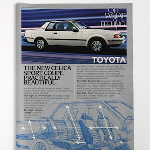 1982 Toyota Celica Magazine Ad - Toyota Car Decor