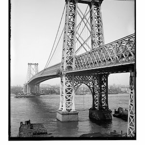 Williamsburg Bridge Photo - Early 1900&#39;s New York City Print