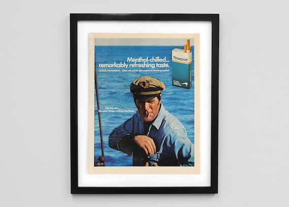 newport cigarette ads 1970s 1970 Newport Cigarettes Magazine Ad Print - Tobacco Sailor Ocean