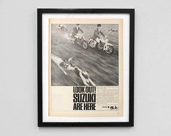 1964 Suzuki Magazine Ad Print