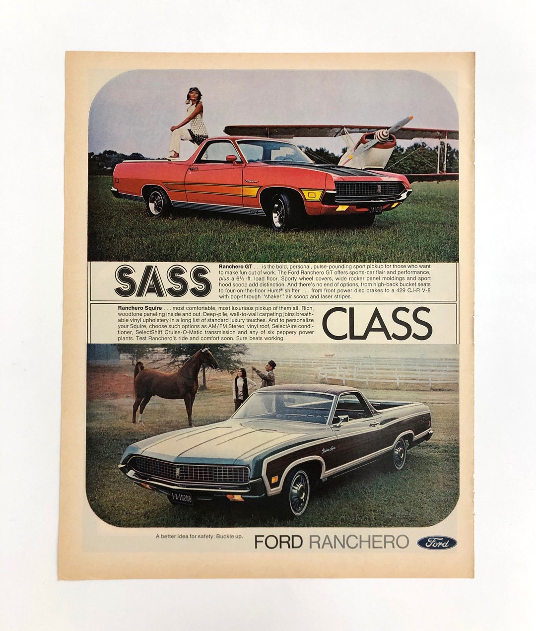 Ford Ranchero 自動車広告 1970年代 Ford Ranchero 自動車広告 1970年代 - メルカリ