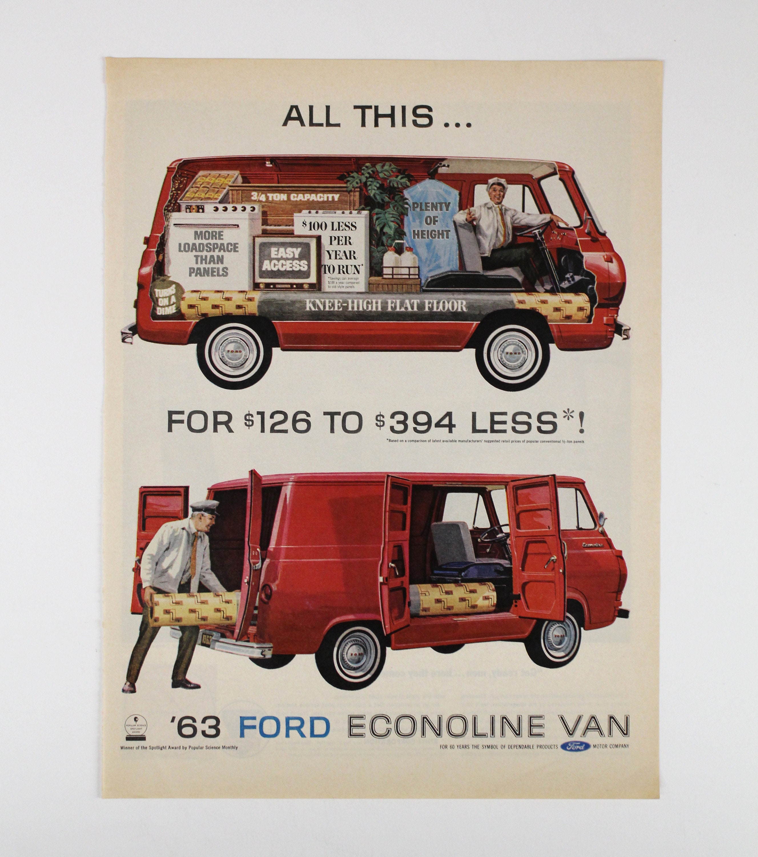 Vintage Ford Van Ad