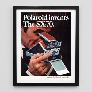 Polaroid 1974 Magazine Ad Print
