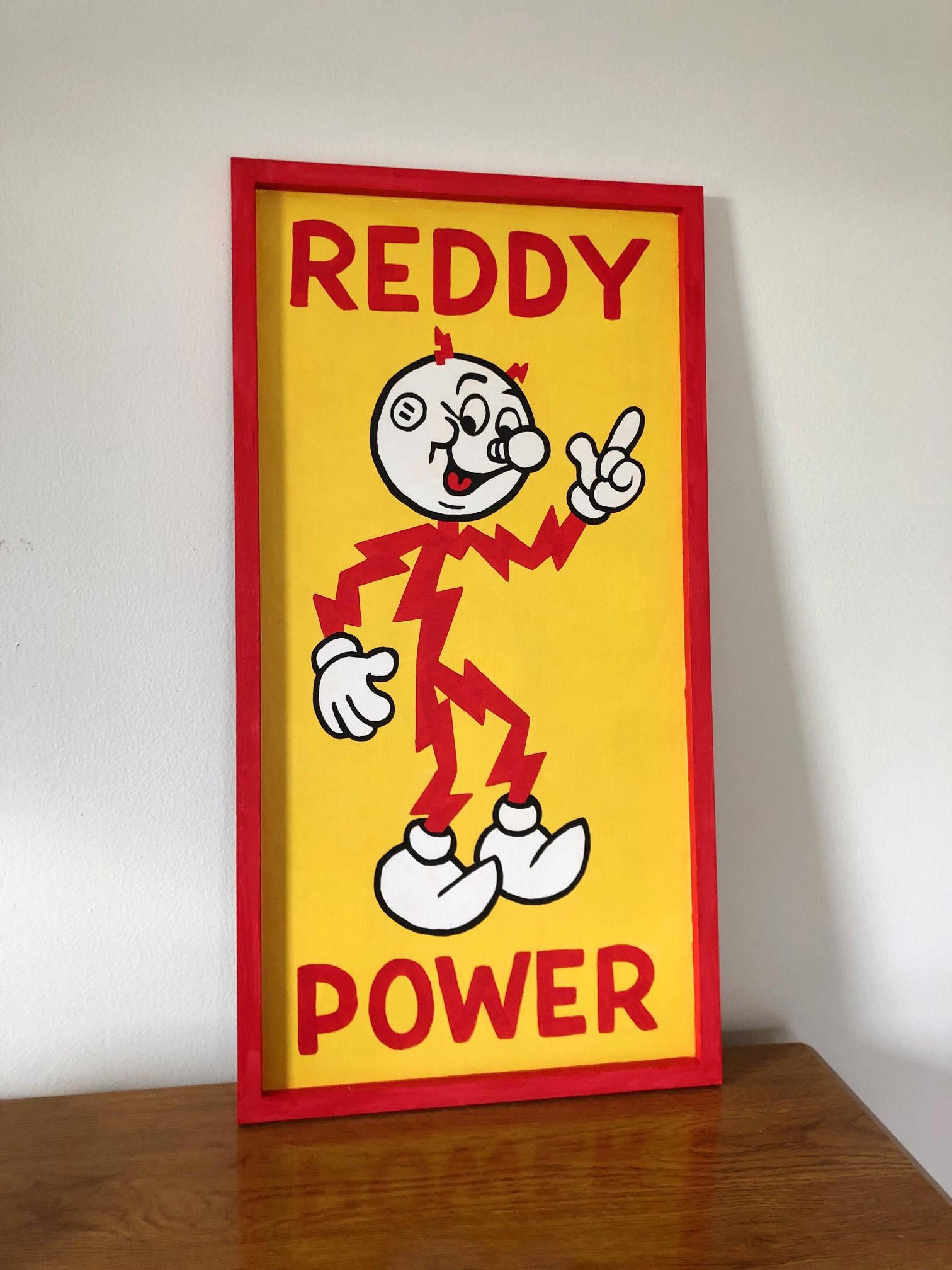 Reddy Kilowatt Sign - Etsy Reddy Kilowatt Sign - Etsy