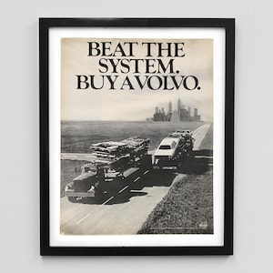 1971 Volvo Magazine Ad Print - Beat The System