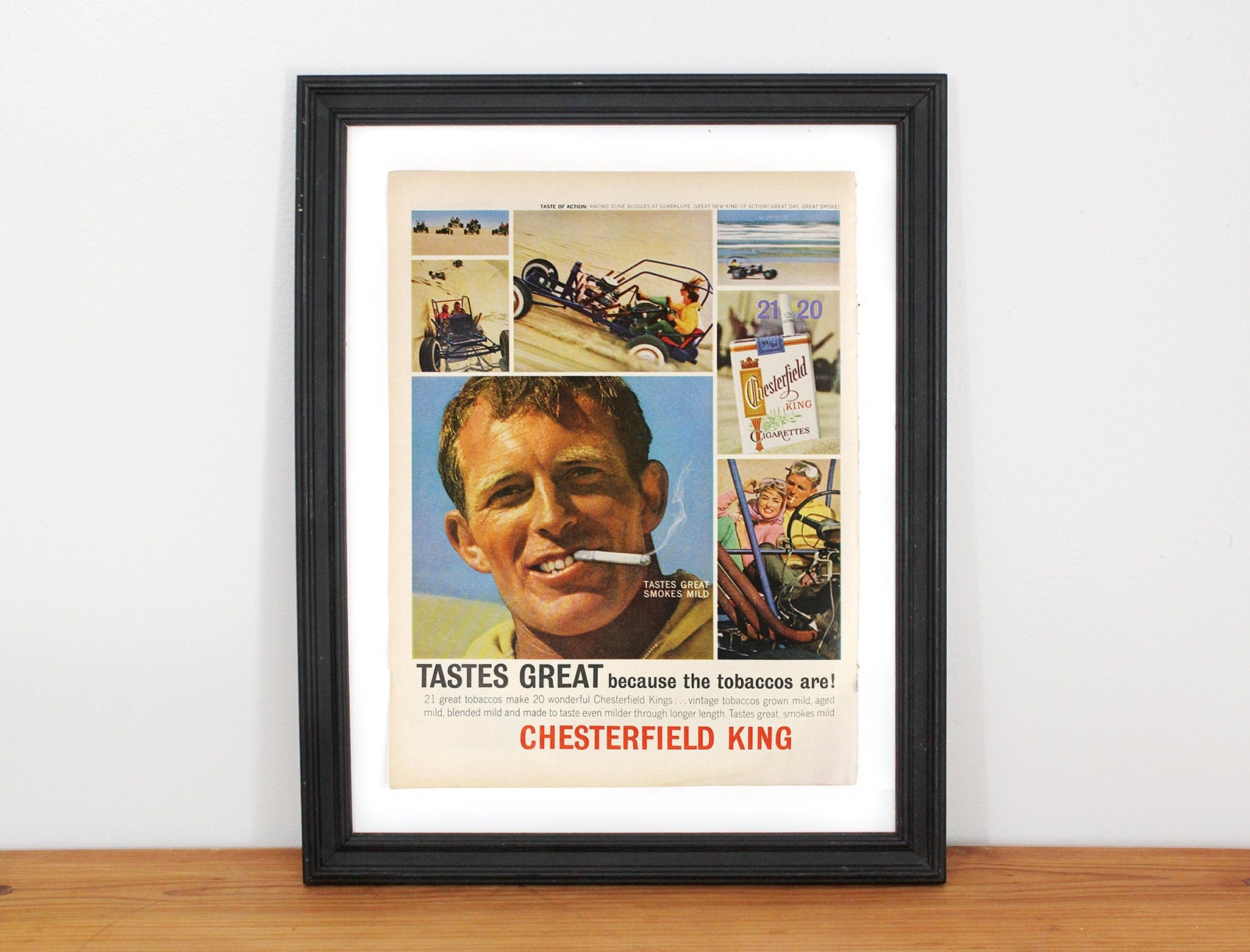 chesterfield kings cigarettes 1963 Chesterfield King Magazine Ad Print