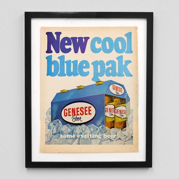 1960's Genesee Beer Magazine Ad Print