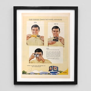 1964 Kodak Magazine Ad Print - Instamatic Camera