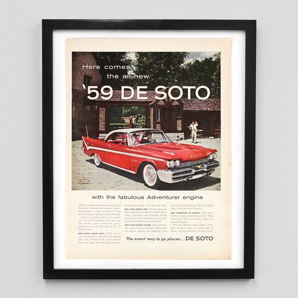 1959 DeSoto Magazine Ad Print - Vintage Automotive Advertisement