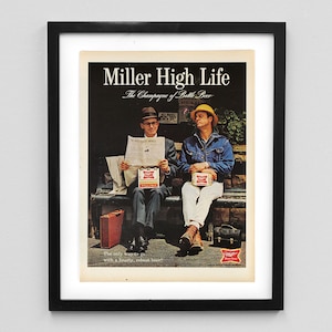 1967 Miller High Life Magazine Ad Print - Beer Ads - Bar Decor