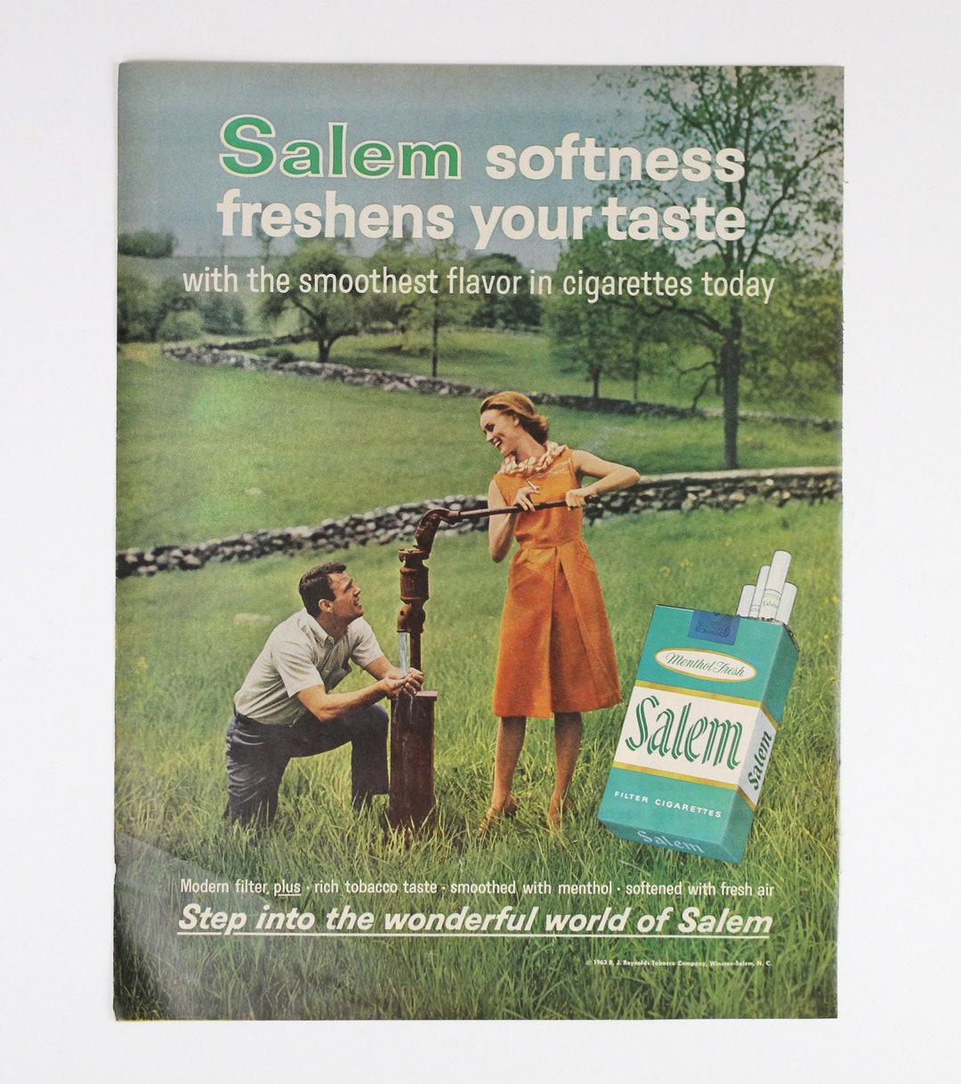 1964 Salem Cigarettes Magazine Ad - Smooth Menthol Filters