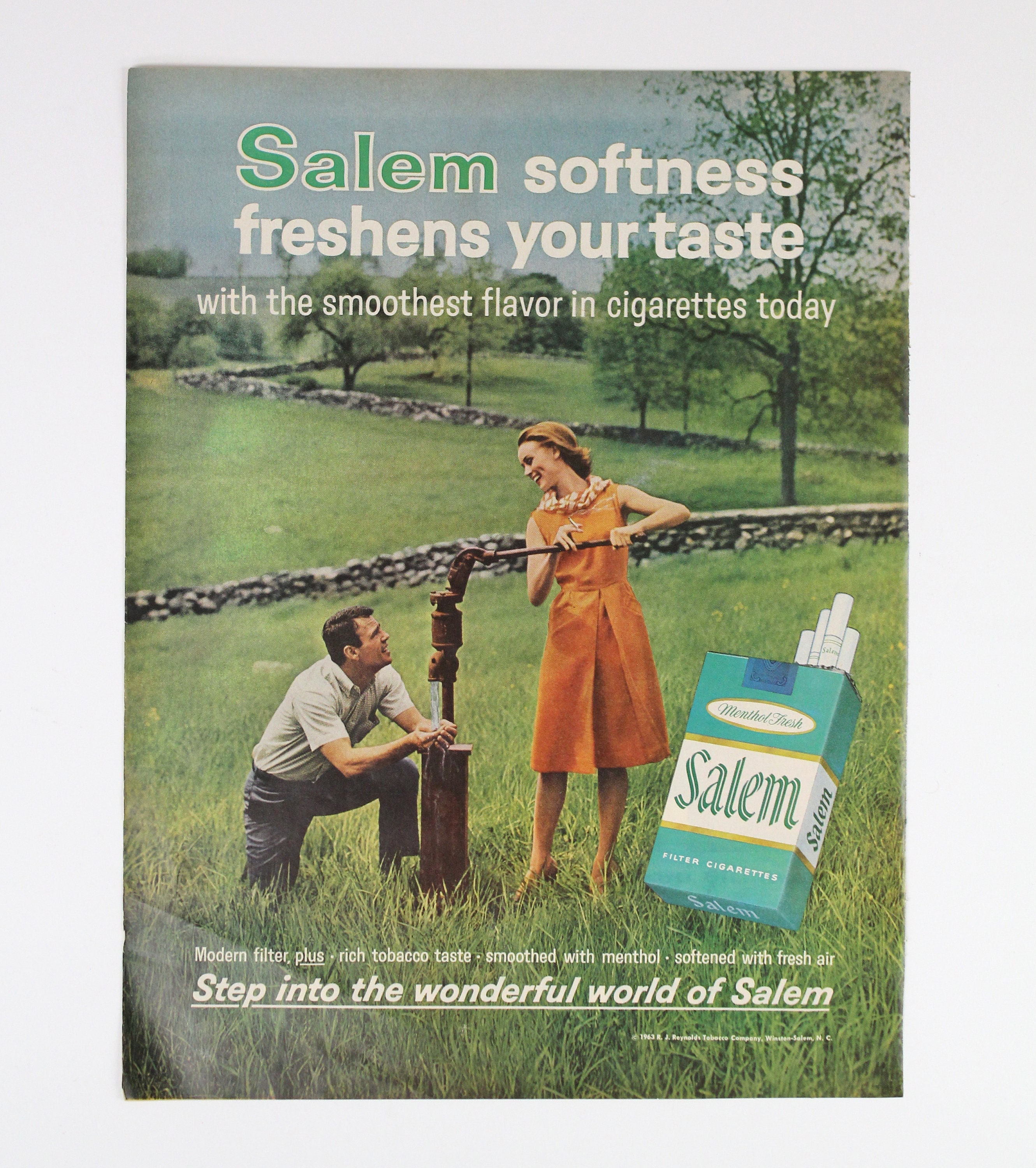salem cigarette coupons buy one get one free 1964 Salem Cigarettes Magazine Ad
