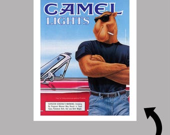 cigarette ads 1990s Camel Cigarettes Print Advertisement Ad 1996 Joe Ticket Master Promo Vintage 1980 Print Ad for