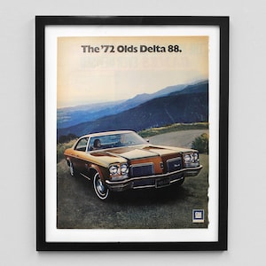 1972 Oldsmobile Magazine Ad Print - Delta 88