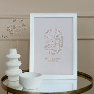 Be the Light Print | Beige