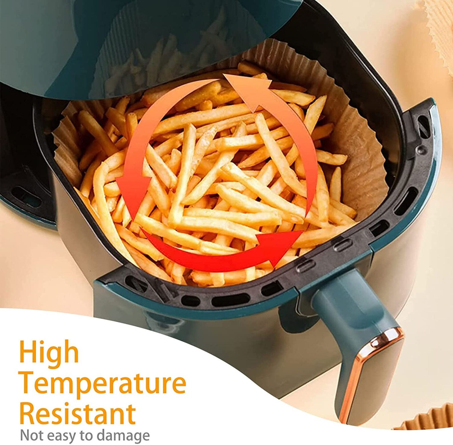 100pcs Air Fryer Round Parchment Paper Tray Liners Nonstick Etsy