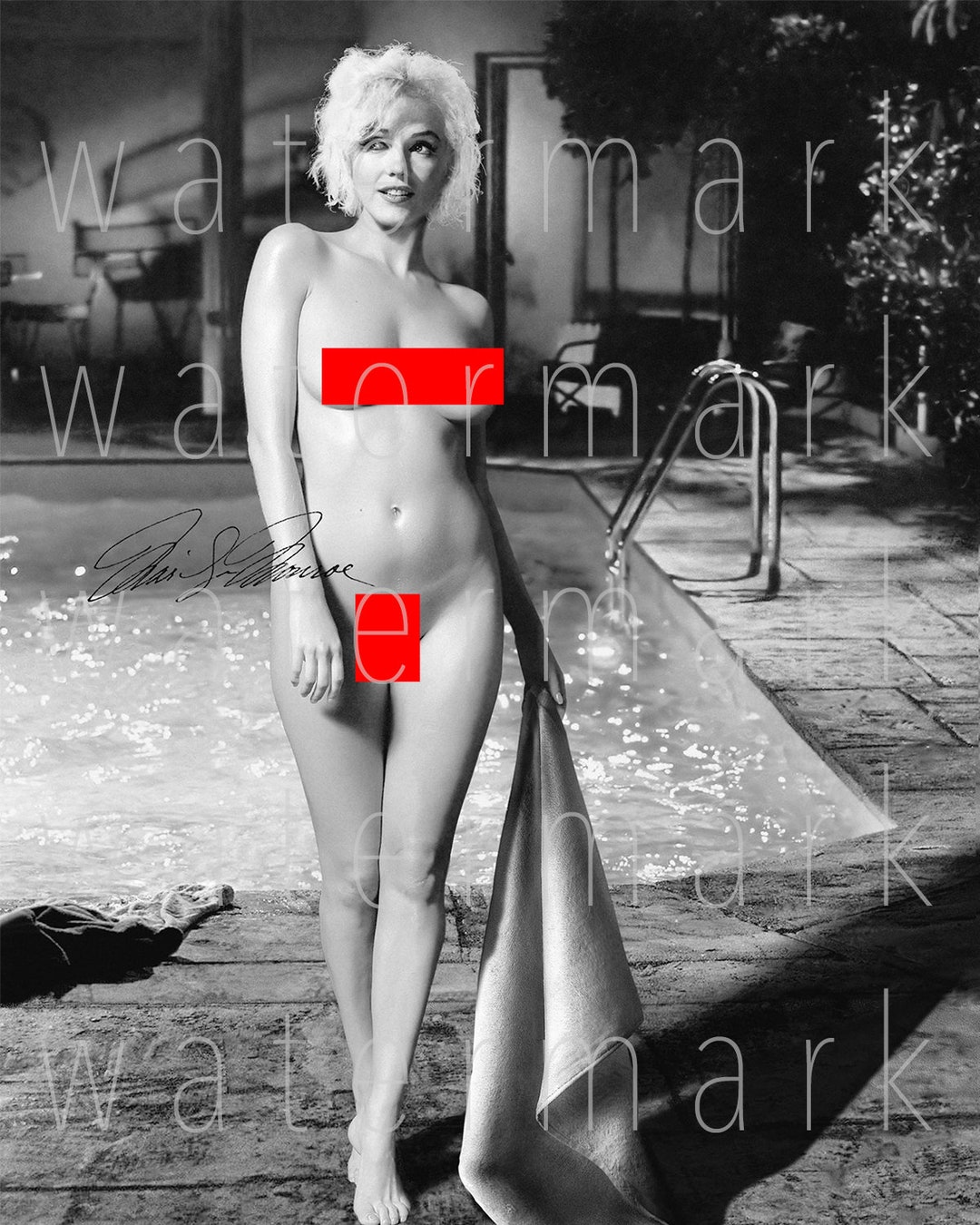 Marilyn Monroe Nude Signed 8x10 Photo Autograph Photograph Poster Print  Reprint - Etsy Israel