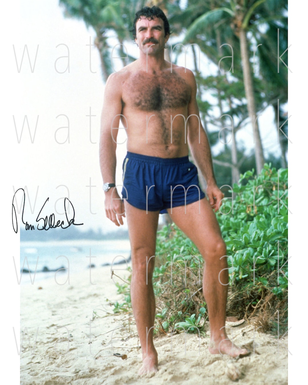Tom Selleck Signed 8x10 Photo Autograph Photograph Poster Print Reprint 