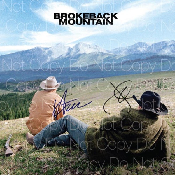 Brokeback Mountain signed 8"x10" photo autograph photograph poster print reprint