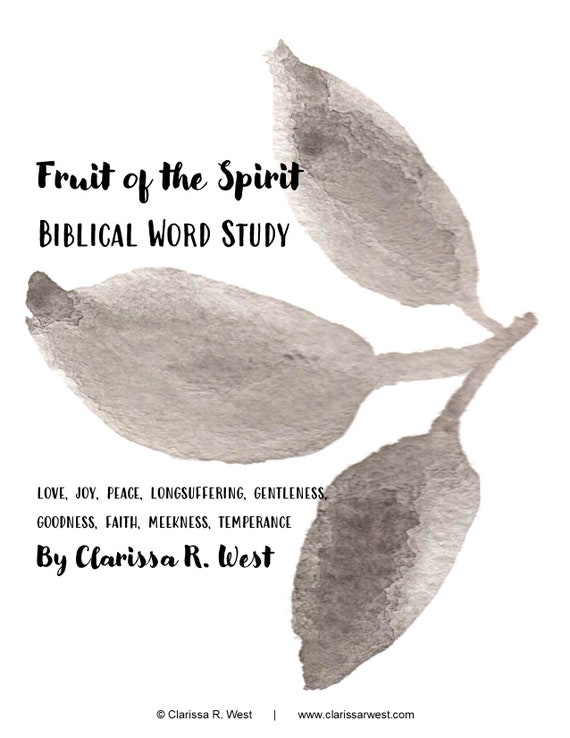 Fruit Of The Spirit Love Bible Study