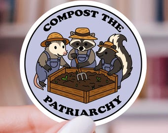 Compostez l'autocollant du patriarcat | Sticker justice sociale pour Kindle